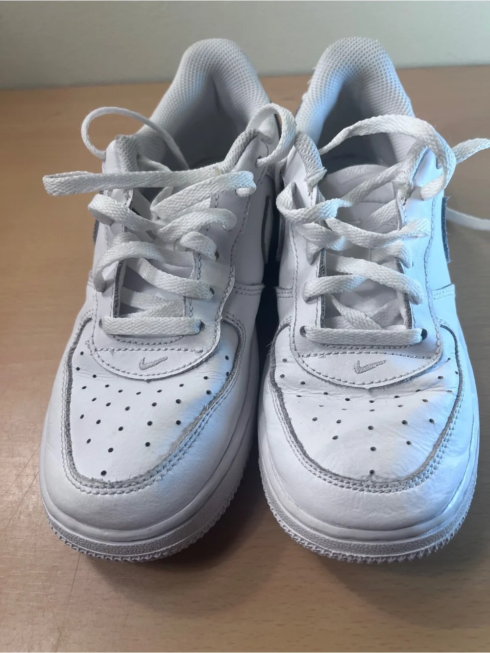 Nike Air Force 1 Low White Youth Shoes Size 2Y - 314193-117